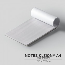 Notes klejony bez okładki A4 (210x297mm)