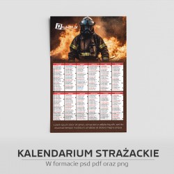 Kalendarium strażackie 2025 w psd pdf png
